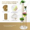 4-Tier 48.5 Inch Metal Plant Stand