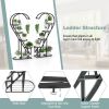 5 Tier Metal Plant Stand with Hanging Hook for Multiple Plants