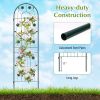 2 Pack 86.5 x 20 Inches Metal Garden Trellis for Climbing Plants