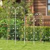 2 Pack 86.5 x 20 Inches Metal Garden Trellis for Climbing Plants