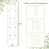 2 Pack 86.5 x 20 Inches Metal Garden Trellis for Climbing Plants