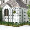 2 Pack 71 x 20 Inches Metal Garden Trellis Rustproof Plant Support for Climbing Plants