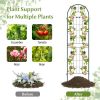 2 Pack 86.5 x 20 Inches Metal Garden Trellis for Climbing Plants