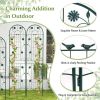 2 Pack 86.5 x 20 Inches Metal Garden Trellis for Climbing Plants
